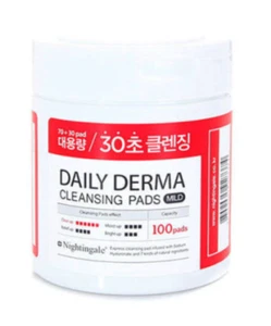 Nighitingale Daily Derma Cleansing Pads Mild 100 Pads K-Beauty - Picture 1 of 7