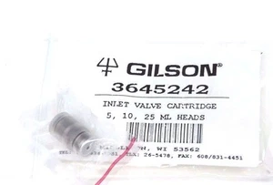 NEW GILSON 3645242 INLET VALVE CARTRIDGE 5, 10, 25 ML HEADS - Picture 1 of 3