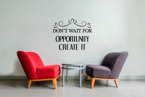 Calcomanías adhesivas para arte de pared de vinilo para crear citas positivas de motivación de vida hogar habitación - Imagen 1 de 4