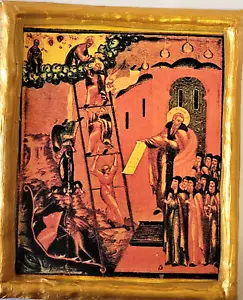 Ladder of Divine Ascent St. John Climacus Ecclesiastical Eastern Orthodox Icon - Picture 1 of 6