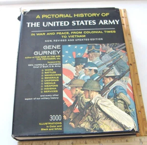 A PICTORIAL HISTORY OF THE UNITED STATES ARMY~GURNEY / CROWN~1977~W/DUST JACKET - Picture 1 of 12