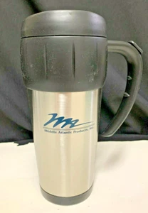 Middle Atlantic Products Sweda 16 Unzen Reise Kaffeebecher Edelstahl NEU Rep Swag - Bild 1 von 7