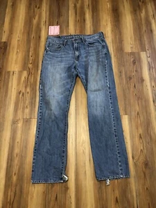 Pantalones de mezclilla Distress American Eagle azul vintage para hombre talla 34x34 original lavado medio - Imagen 1 de 24