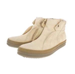 Rick Owens 14SS ISLAND DUNK High Cut Sneakers Shoes 42 Beige Men's boots W/box - Picture 1 of 7