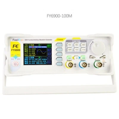 FY6900 100MHz Function Arbitrary Waveform Signal Generator DDS 2-Channel New - Image 1 of 3
