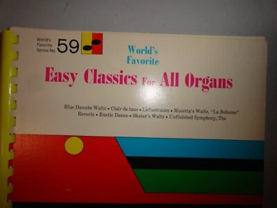 Music Book 1970 Easy Classics for All Organs Series #59 Ashley Publications Inc - Image 1 of 4