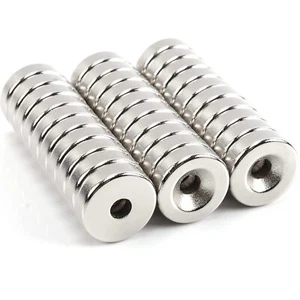 15 x 4 mm orificio 4 mm fuerte imanes de disco de neodimio anillo redondo tierras raras artesanías N50 - Imagen 1 de 5