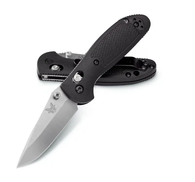 Lâmina Benchmade Mini Griptilian 556-S30V AXIS 2.91" CPM-S30V - Cabo GFN preto - Imagem 1 de 4