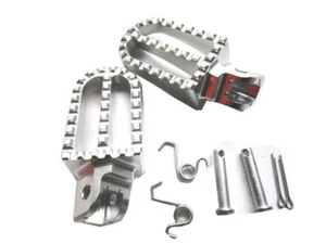 PITBIKE FUSSPEGS - KNOTEN ALUMINIUM - SILBER - Bild 1 von 1