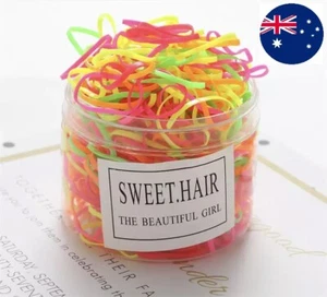 20-400pcs Elastic Rubber Hair Ties Hair Band Ropes Girl's Ponytail Holder #M2 - Picture 1 of 4