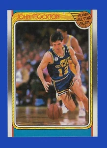 1988-89 Fleer Set-Break #127 John Stockton AS NM-MT OR BETTER - Picture 1 of 2