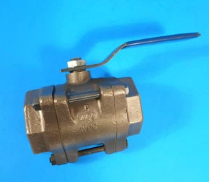 NIBCO 2" Full Port Ball Valve 3-Piece 400 WOG - Picture 1 of 9