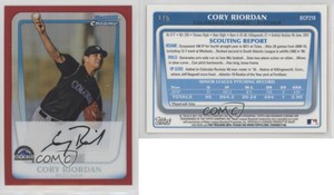 2011 Bowman Chrome Prospects Red Refractor /5 Cory Riordan #BCP218