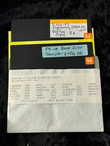 IBM PC Jr Boot Disk / Exploring IBM PCjr - 5.25 Media - Picture 1 of 2