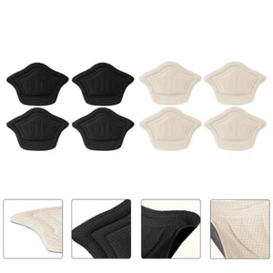 4 Pairs Anti-wear Heel Stickers Patch Strips Men and Women Miss for Shoes Pads - Photo 1 sur 4