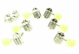 Genuine GIBSON Deluxe Tuner 3x3 Nickel & Cream Pearloid Button for LP SG Guitar - Picture 1 of 1