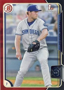 Bowman Draft Trevor Megill 2015 Asia rojo y negro paralelo SP/99 Padres #62 - Imagen 1 de 1