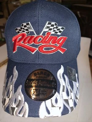 Gorra de pelota de carreras con bordado con gancho y bucle estilo cierre trasero NUEVO Foto 1 de 4