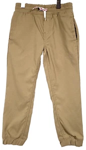 Levi's Nylon Jogger Pants Boys 5 Reg Brown Elastic Waist Tapered Leg Pockets - Picture 1 of 6