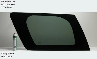 Fits 07-14 Chevy Tahoe, GMC Yukon Left Rear Quarter Glass  + 1 Glue - Image 1 of 2