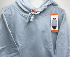 Women's Size XXL Marc New York Hoodie Pullover Ribbed Sweatshirt Soft Cozy Blue - Picture 1 of 5