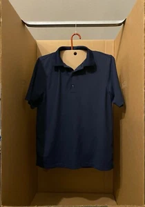 Greg Norman Shark Play Dry Men's Blue Golf Polo Shirt - Medium/MD - Picture 1 of 4
