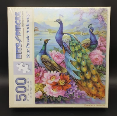 Rompecabezas PAVO REAL 500 piezas 18" X 24" bits y piezas Inc. por Oleg Gavrilov Foto 1 de 4