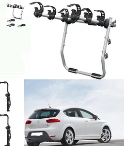 PORTABICI POSTERIORE 3 BICI PER SEAT LEON ANNO 2010 BICI UOMO DONNA MB SPECIALI - Foto 1 di 10