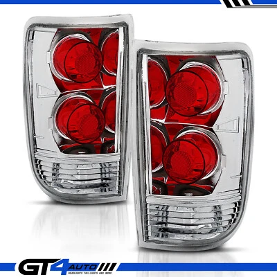 For 95-05 Chevy Blazer GMC Jimmy Bravada Clear Red Replacment Taillight Lamp Set - Image 1 of 4