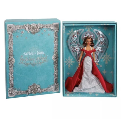 Mattel HJX12 Barbie x Bob Mackie 2023 Holiday Angel Doll NEW - Image 1 of 3