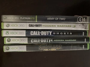 Xbox 360 Shooting Game Bundle With Call Of Duty Games And Frontlines Fuel Of War - Picture 1 of 3