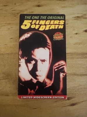 5 Fingers of Death (VHS, 1998) Kung Fu Cult Classic Vintage Videotape - Image 1 of 3