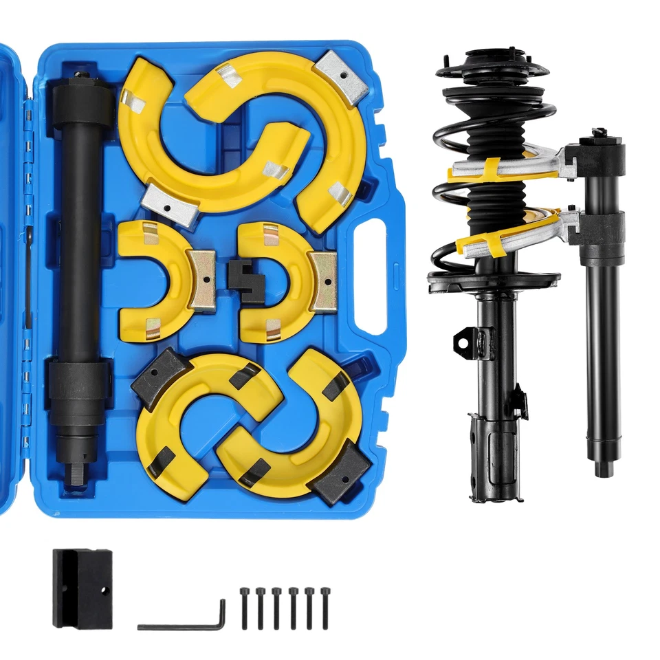 4500kg Coil Spring Strut Compressor Clamp Shock Absorber Suspension 3 Pcs Tool - Image 1 of 4