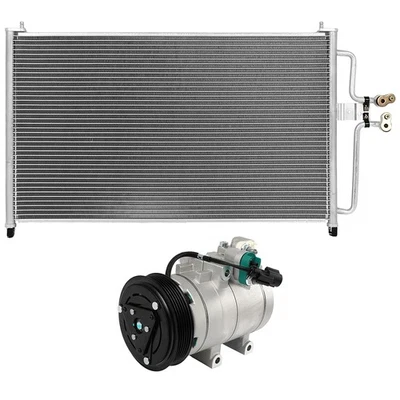 AC Condenser & AC Compressor Cooling Kit For 2005-07 Ford Escape Mercury Mariner - Image 1 of 4