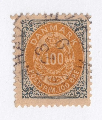 SELLOS DE MATT SCOTT DINAMARCA #52, EMISIÓN DE 100 MINERALES DE 1895-1901, USADOS, CV$35 Foto 1 de 3