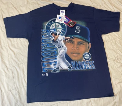 RARE NWT Pro Player Alex Rodriguez 1997 Seattle Mariners Shirt AROD NEW Mens XL - Image 1 of 4