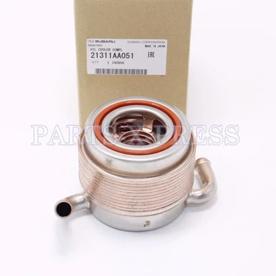 GENUINE OEM SUBARU TURBO EJ205 EJ255 ENGINE OIL COOLER IMPREZA LEGACY 21311AA051 - Image 1 of 4