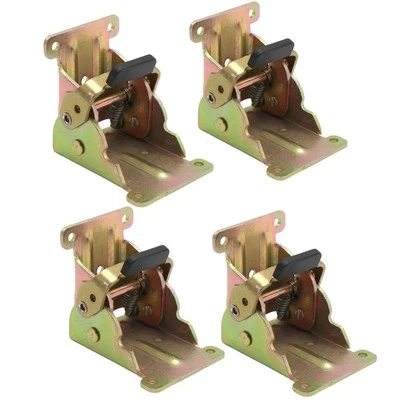MAIRUKER Table Leg Folding Brackets 4 PCS Heavy Duty Foldable Self Locking Hinge 90