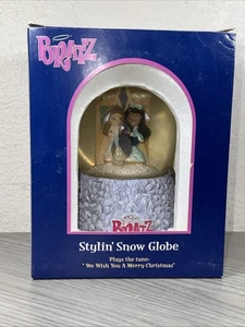 Rare BRATZ STYLIN' Musical SNOW Glitter GLOBE. “We Wish You A Merry Christmas” - Picture 1 of 5