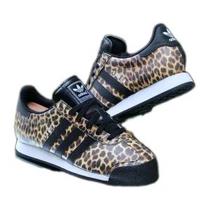 Adidas Womens Cheetah Print Samoa Rare Print Sneakers 7 - Picture 1 of 13