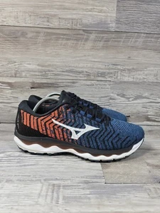 Zapatos Mizuno Wave Sky 7 Para Hombre Talla 9.5 Azul Naranja Tenis Tejidos Onda - Imagen 1 de 13