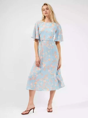 Платье миди женское French Connection синее с цветочным принтом рекомендуемая розничная цена 110 фунтов - Изображение 1 из 4