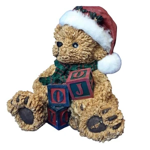 Oso de peluche de Navidad para jóvenes bloques de alegría bufanda grande regalos navideños maravilla para niños - Imagen 1 de 15