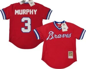 1980 Dale Murphy #3 Atlanta Braves Mens Mitchell & Ness Authentic BP Jersey $100 - Picture 1 of 13