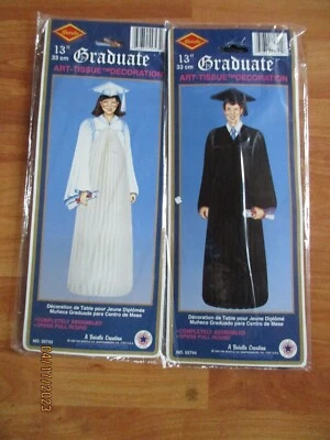 Centro de mesa vintage Beistle Graduate Honeycomb decoración 1996 nuevo en stock U Pick Foto 1 de 2