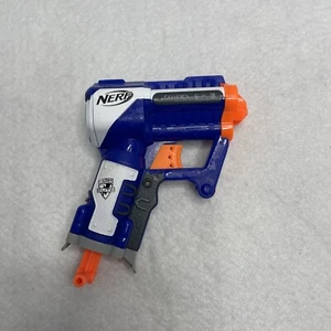 NERF N-STRIKE ELITE Toy Dart Gun Triad EX-3 Blue Small EUC - Picture 1 of 6