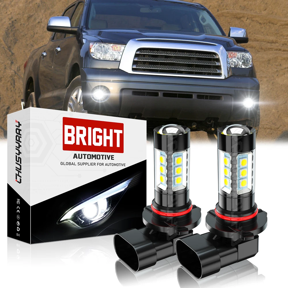 Luz LED Antiniebla Para Parachoqu Delantero De Coche, Lámpara De Alto Brillo 9005 H10 Para Toyota Tundra 2007, 2008, 2009, 2010, 2011, 2012, 2013, 2 Unidad - AliExprs