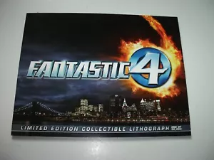 MARVEL FANTASTIC 4 COLLECTIBLE LE LITHOGRAPH 10 X 14 IN HOLDER - Bild 1 von 2