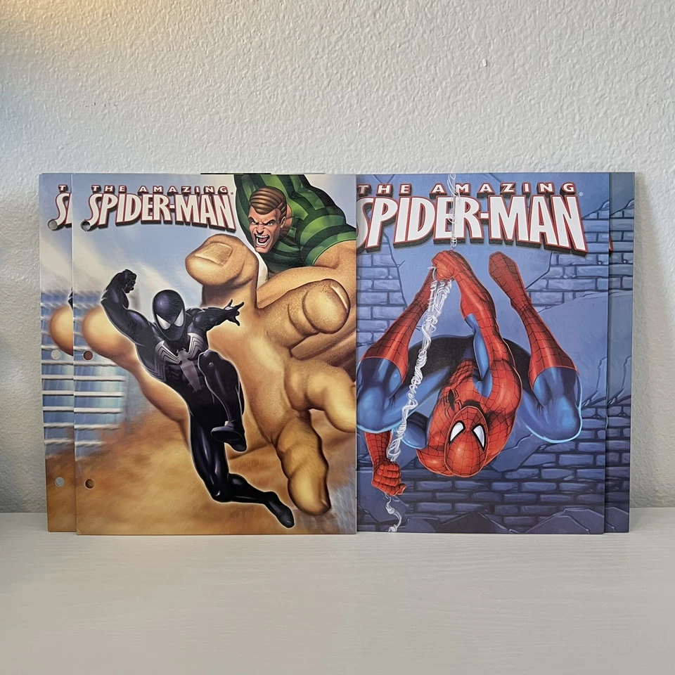 Lote de 4 Carpetas de Bolsillo Marvel Amazing Spiderman 2 Sandman Venom Carnage Foto 1 de 4