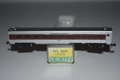N Scale Model Power Pennsylvania Passenger Observation Coach Car 3101 C50336 - Image 1 of 2